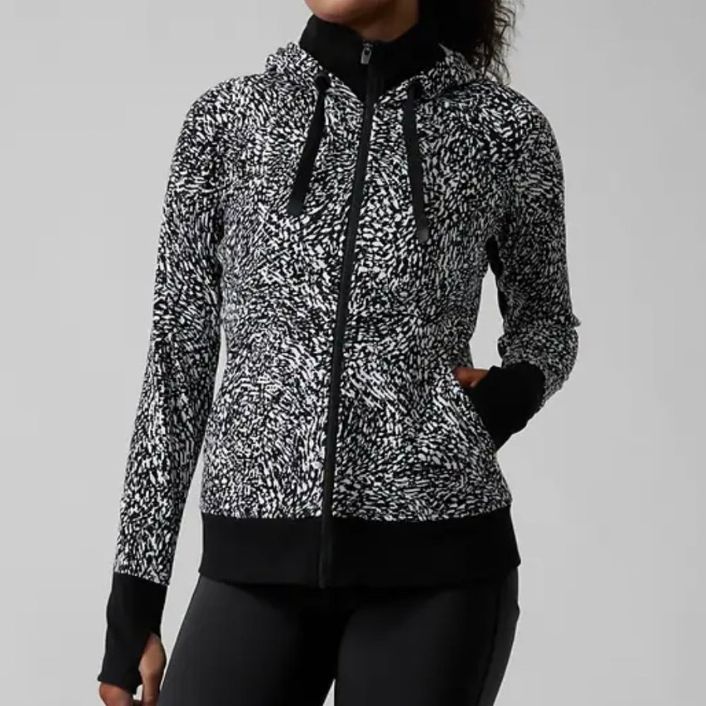 Athleta Triumph Printed Hoodie Jacket- NWT
